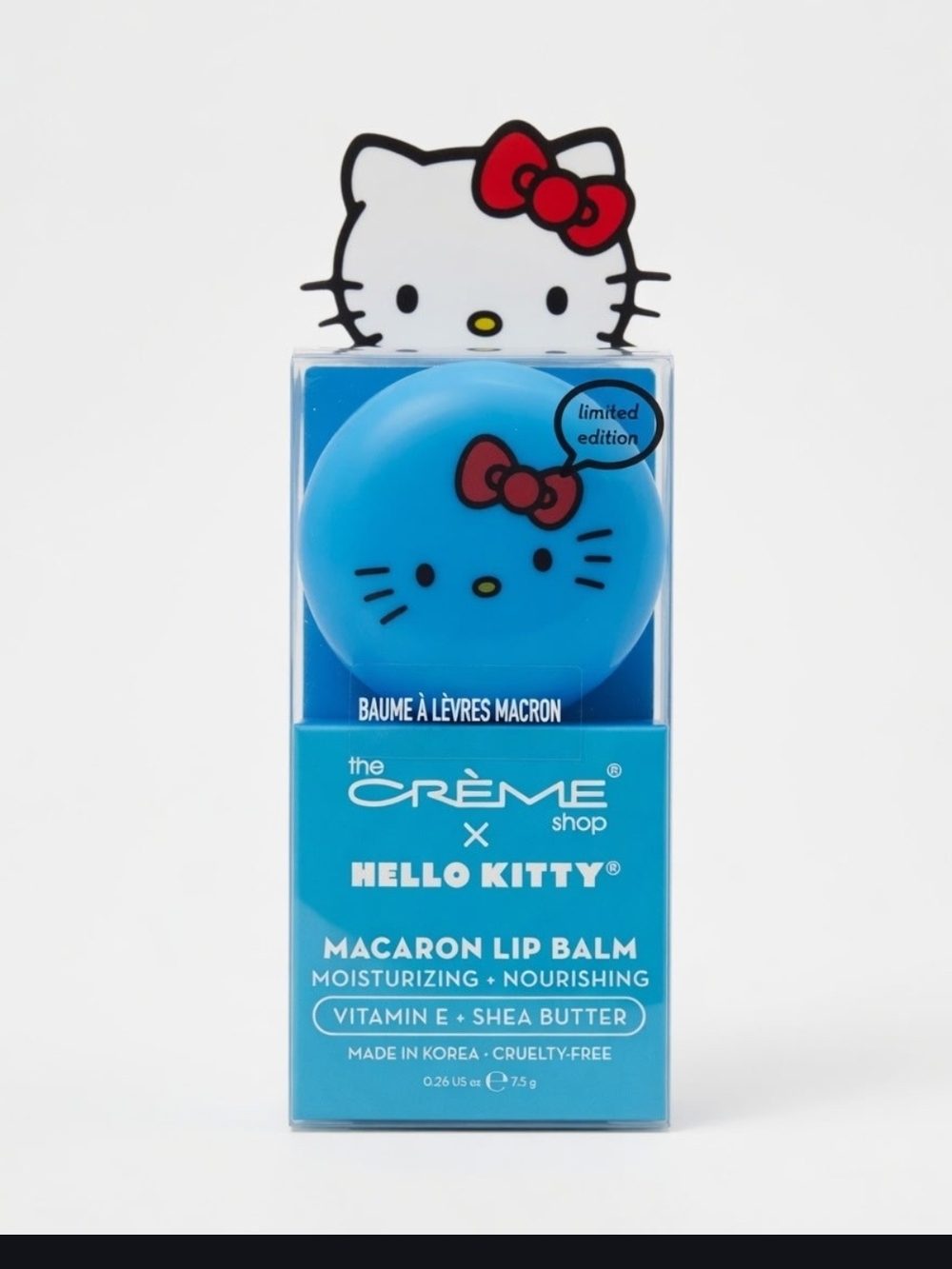 The Crème Shop x Hello Kitty Macaron Lip Balm — Peppermint